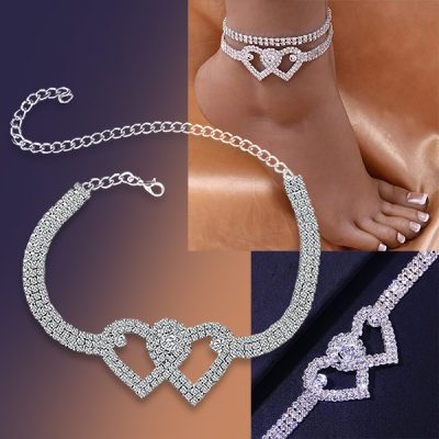 Kobiecy łańcuszek na kostkę | DIAMONDS