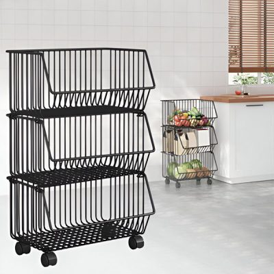 Trzypoziomowy Wózek Kuchenny | CARTSTACK