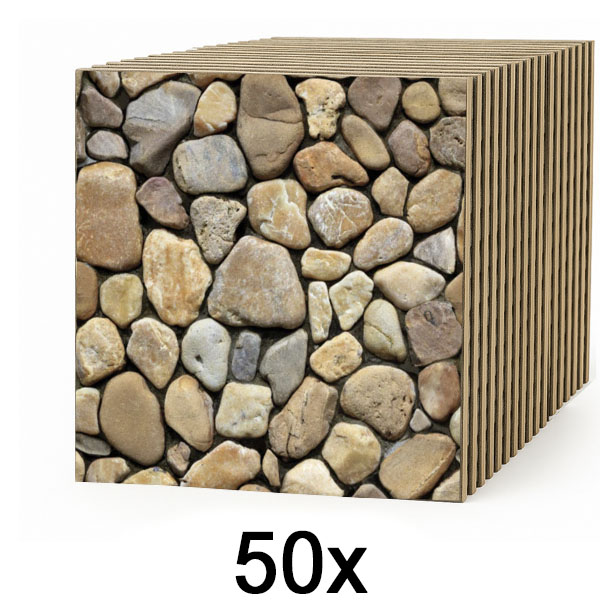 5x Płytki ścienne 3D o efekcie kamienia – odklej i przyklej | STONEBLOCKS