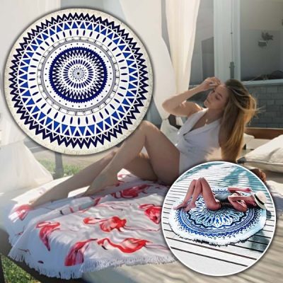 Okrągły ręcznik plażowy | CUBALINKA