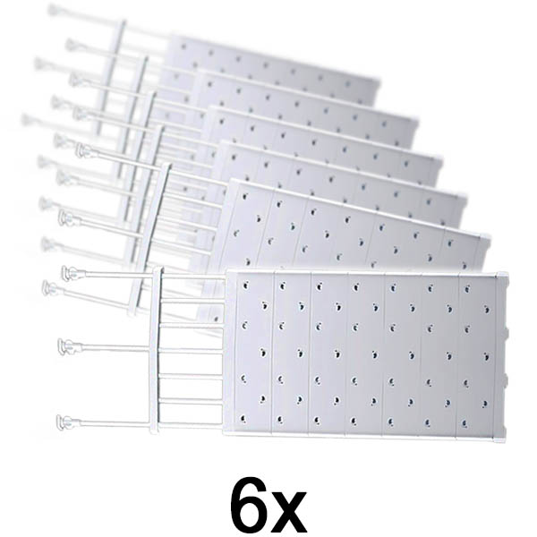 6x Rozszerzalny regał do przechowywania | SHELFEXPEND