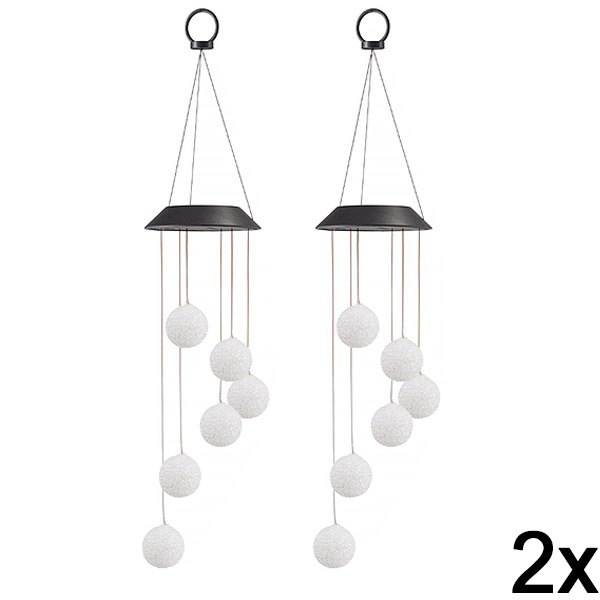 2x Wisząca Solarna Lampa Ogrodowa LED | AURAWIND