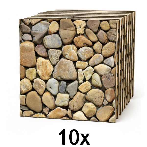 1x Płytki ścienne 3D o efekcie kamienia – odklej i przyklej | STONEBLOCKS