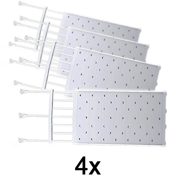 4x Rozszerzalny regał do przechowywania | SHELFEXPEND